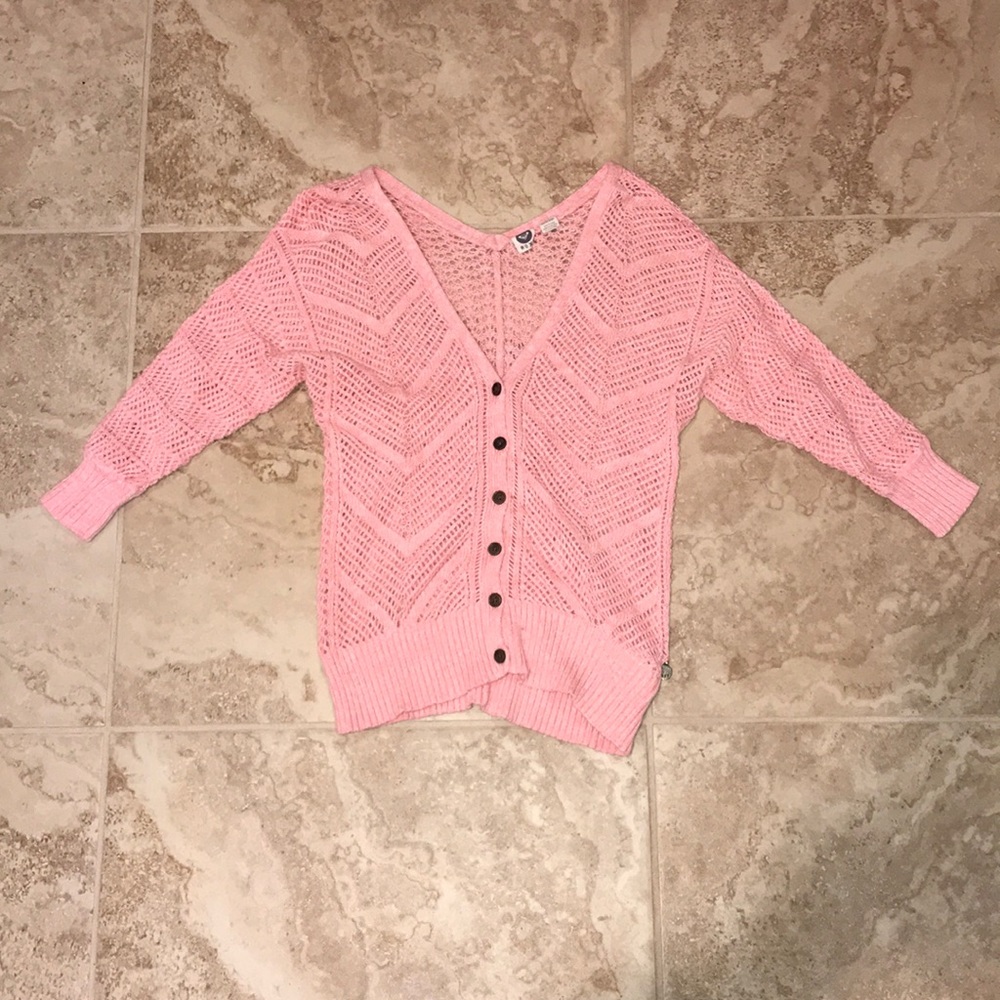 Roxy pink cardigan